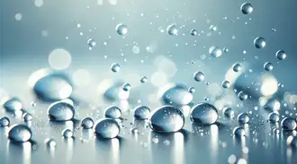 Water droplets symbolizing biocompatibility