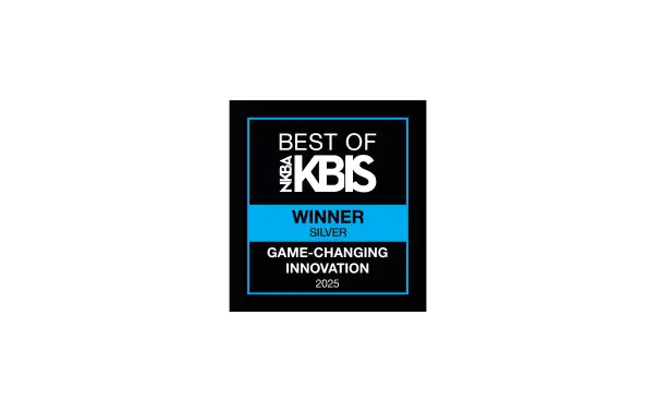Best of KBIS 2025 Silver Winner logo for SCHOTT CERAN® Luminoir™ TFT 