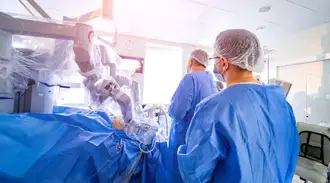 Robotic surgery using fiber optic illumination technology