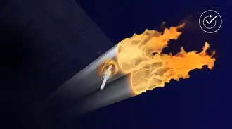 Illustration showing flames coming out of exhaust pipes
