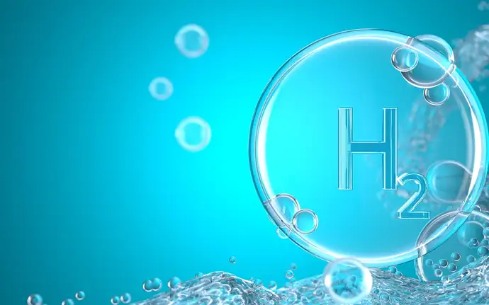 氢分子示意图