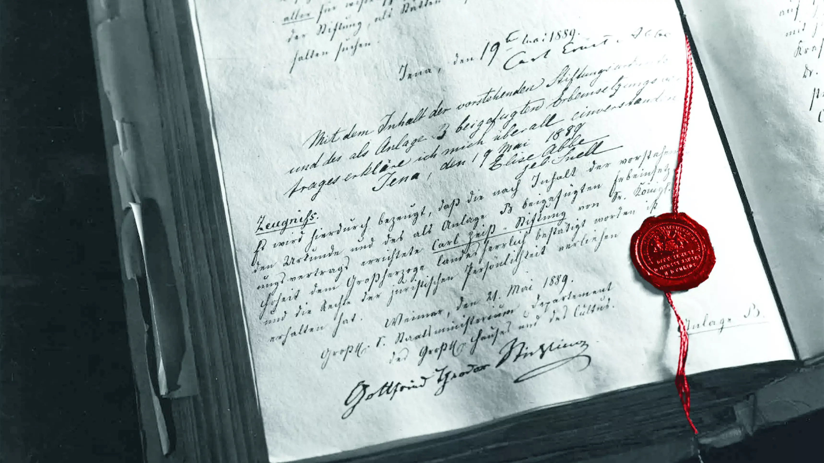 Deed for the formation of the Carl Zeiss Foundation