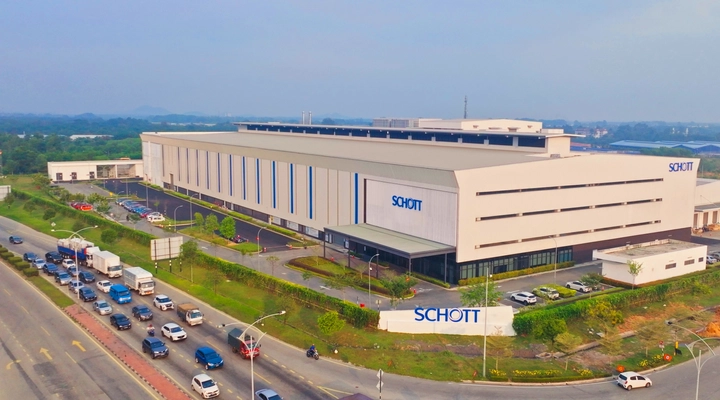 New Production Facility in Kulim, Malaysia, drone image of plant