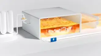 Explanatory diagram of an electric melting tank