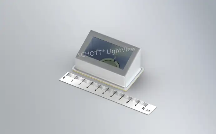 SCHOTT®  LightView MEMS封装和标尺对比