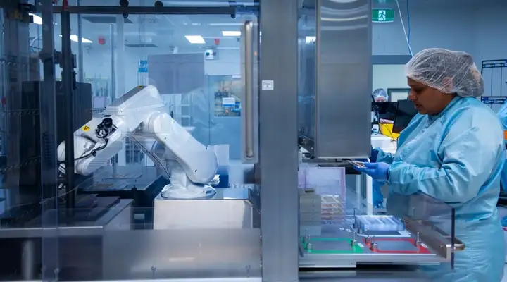 Women in SCHOTT Minifab production facility
